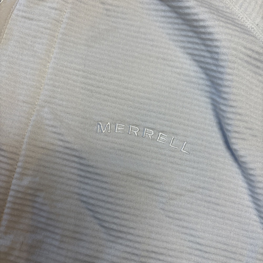 Merrell Jacket Mens 2XL Beige/Cream Full Zip Grid Fleece Performance Outdoor - Picture 3 of 9